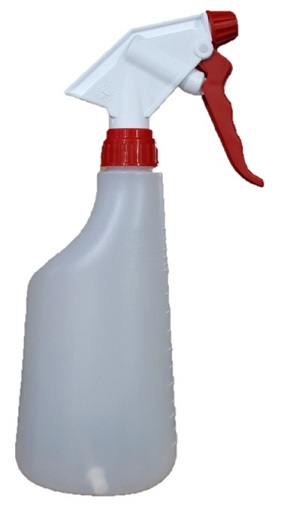 Sprayflacon 650 ml met spraykop Rood