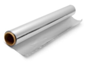 Aluminiumfolie 30cm x 250m per rol in cutterbox 11my per st.