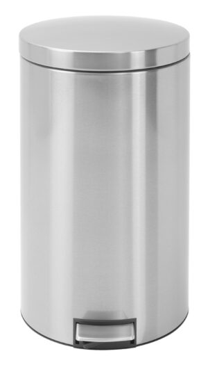 Ronde pedaalemmer Silent 45 ltr mat RVS FPP
