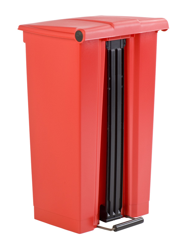 Step-On container 87 liter rood - Afbeelding 2