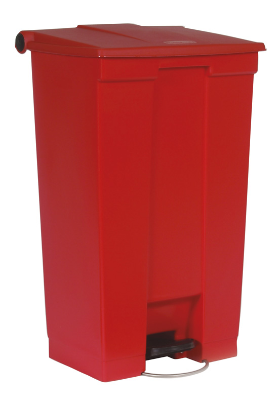 Step-On container 87 liter rood