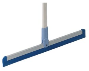 Vileda Dustpan sweeper vloertrekker blauw met steel 35 cm