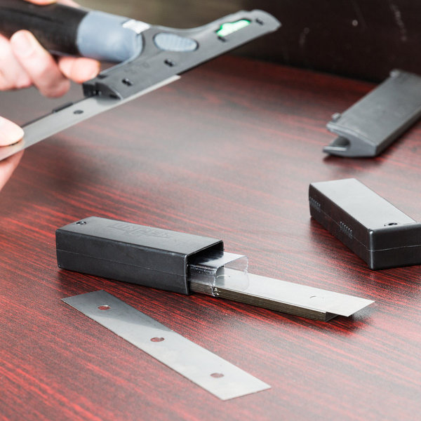 Premium Glasschraper RVS mes 10 cm, etui 25st. ENB10 ->EN100 - Afbeelding 2