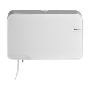 Duotoiletrolhouder compact rol/traditioneel White Quartz