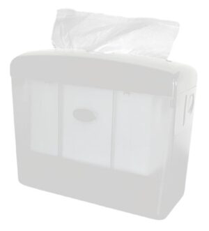 Kunststof tafeldispenser wit voor multifold handdoekjes