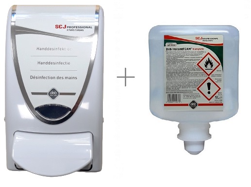 Deb Dispenser InstantFOAM 1000 + 1L Compl. Optidose vulling