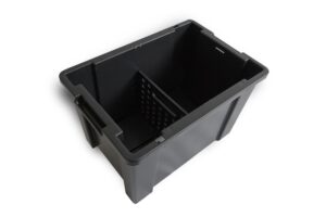Diepe opbergbox zwart tbv EM/SM en PM werkwagens