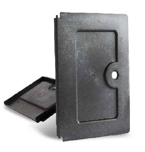 2-delige deksel zwart tbv opbergboxen