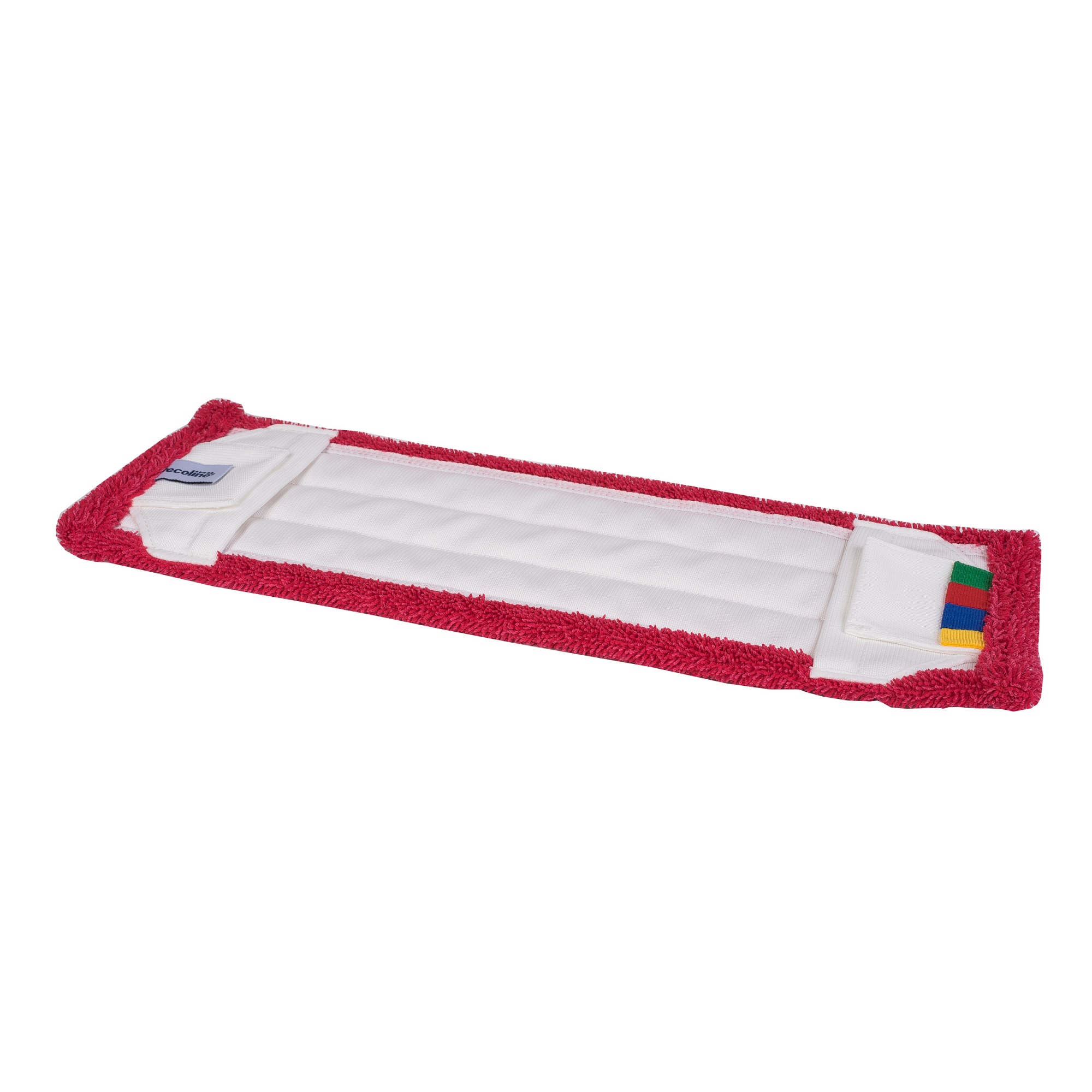 Microvezel vlakmop pockets en flaps, Rood, 40cm per stuks - Afbeelding 2