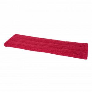Microvezel vlakmop pockets en flaps, Rood, 40cm per stuks