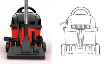 Numatic Stofzuiger PPR-240 Rood Kit AS1 - Afbeelding 2