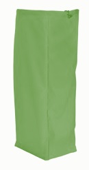 Geplastificeerde wasgoedzak 70 liter Groen met trekkoord