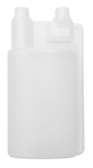 Doseerfles 1000/25 ml, 2 nek/doppen voor nauwkeurig doseren