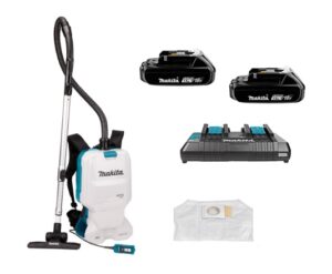 Makita 2x18V Rugstofzuiger met accu's en lader 6,0 L
