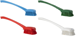 Vikan Hygiene Afwasborstel Hard lange steel Diverse Kleuren