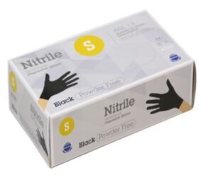 Handschoen Nitril pv Zwart maat S/7 doos 100 st