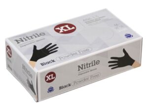 Handschoen Nitril pv Zwart maat XL/10 doos 100 st
