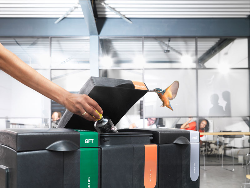 Bonton plastic 70 Ltr grijs - Afbeelding 2