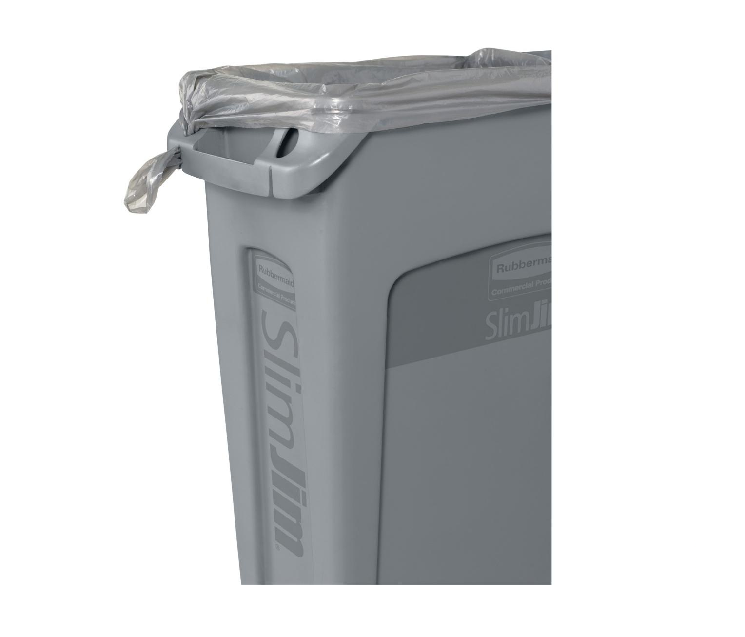 Slim Jim met luchtsleuven 87 Ltr.grijs - Afbeelding 3