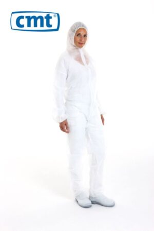CMT pp non woven coverall, wit light weight XXL 10 st