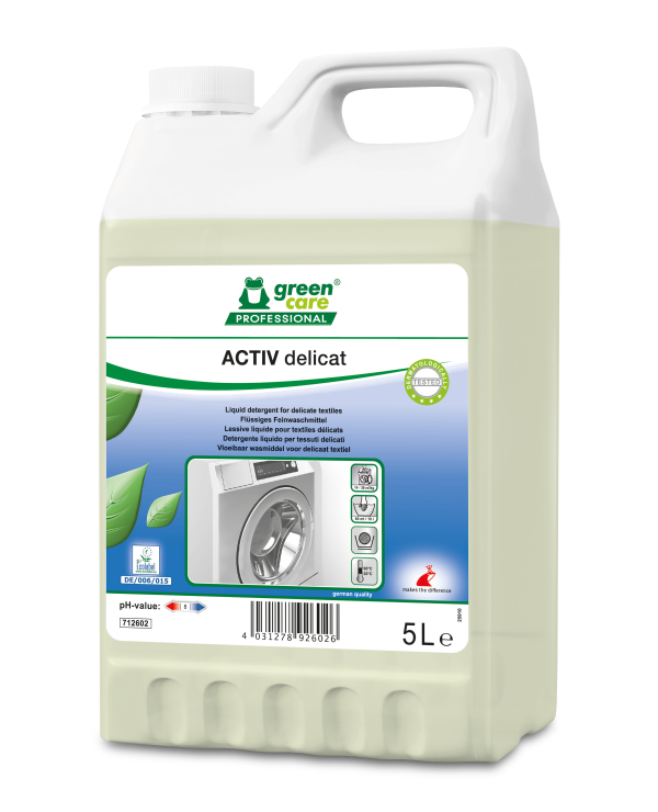 Greencare Activ delicat vloeibaar wasmiddel 1 x 5 liter