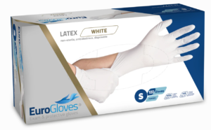 Handschoen Latex gepoederd maat S doos 100 stuks