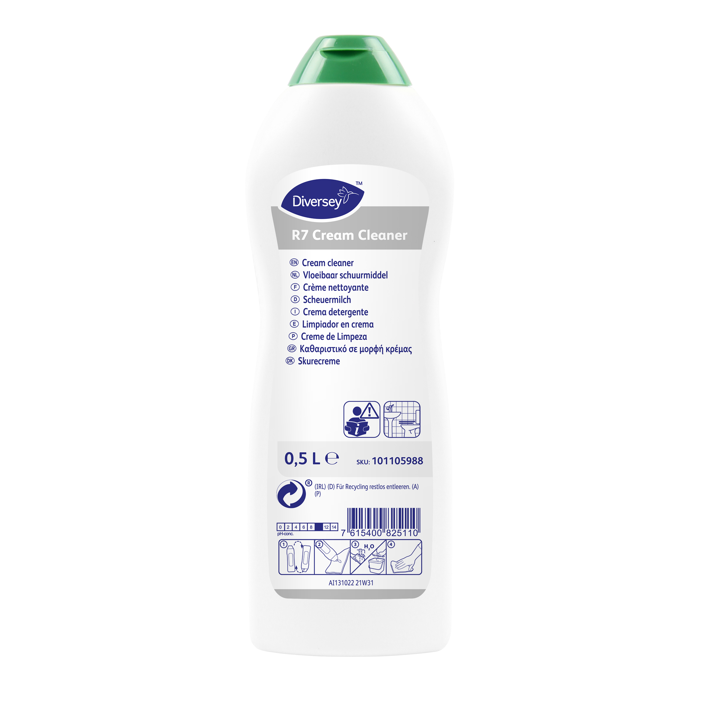 DI R7 Cream Cleaner 12 x 500 ml
