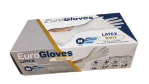 Handschoenen Latex Gepoederd Wit XL doos 100 stuks