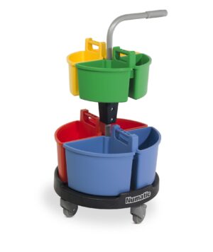 NCR4  Carrousel Werkwagen, 2x 4L en 2x 10L trays ReFlo