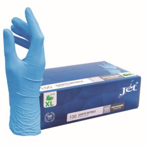 Handschoen Nitrile ongepoederd Blauw maat XL doos 100 stuks
