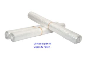 Afvalzak HDPE 63x70 cm Transpar. T15 50L 1 x 50 st (20xds)