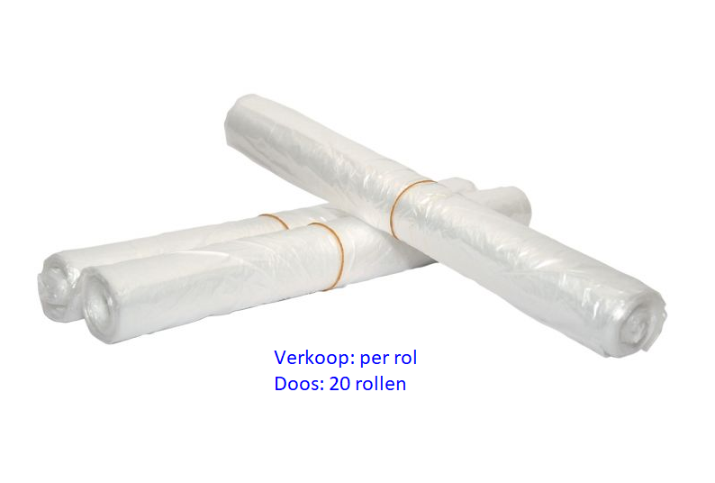 Afvalzak HDPE 63x70 cm Transpar. T15 50L 1 x 50 st (20xds)