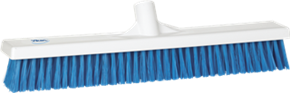 Resin bezem 470 mm, harde vezels, Blauw