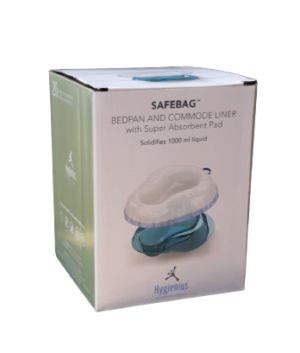 Safebag bedpan en commode liner 6 x 20 stuks
