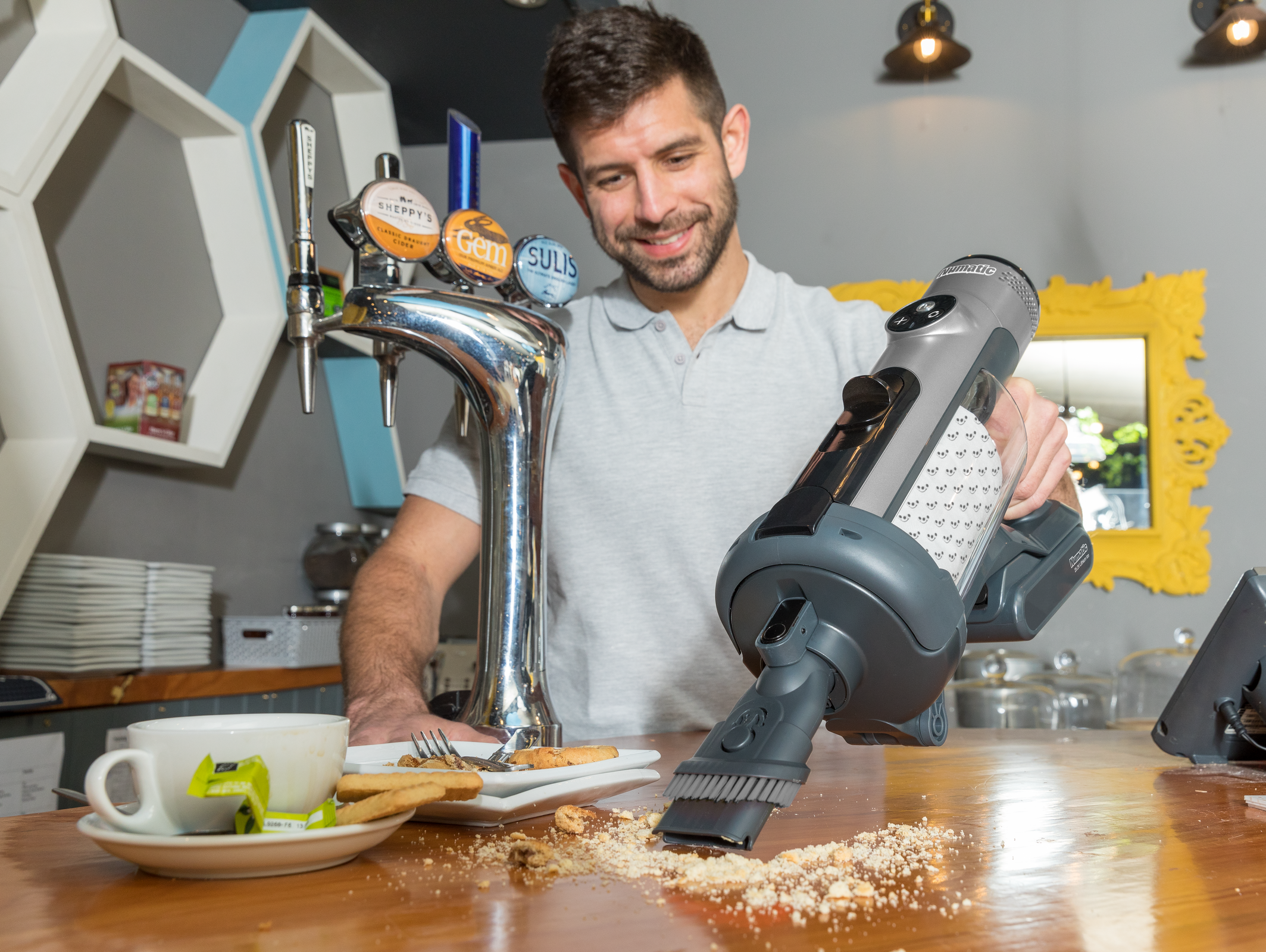 Steelstofzuiger Numatic Quick NQ100 graphite incl 2x batt - Afbeelding 5