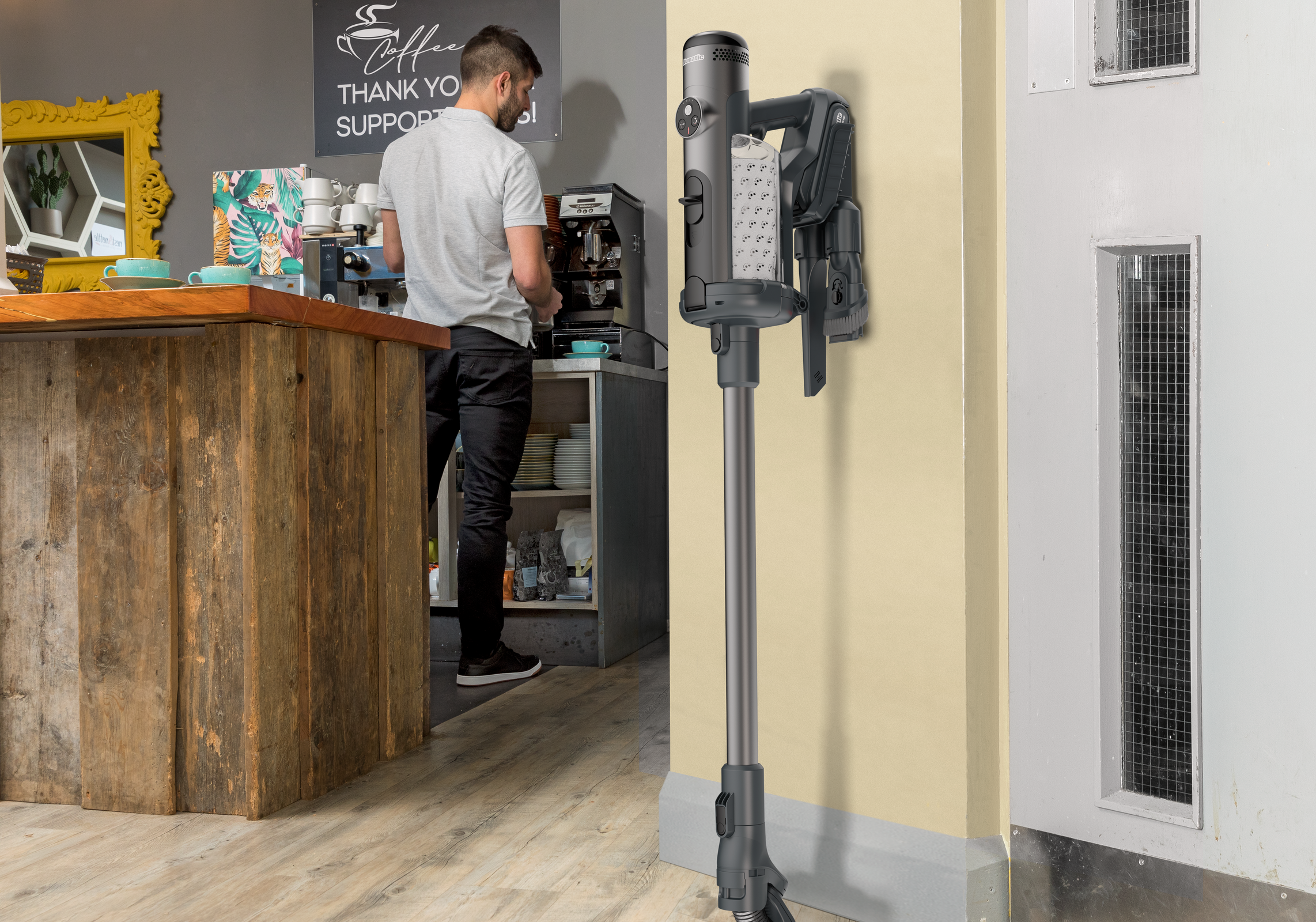 Steelstofzuiger Numatic Quick NQ100 graphite incl 2x batt - Afbeelding 6