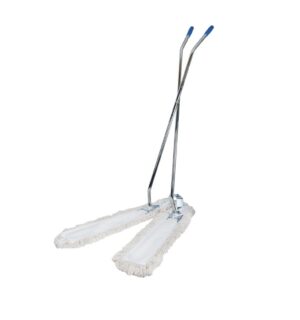 Schaarzwabber compleet met steel en hoezen, 2 x 100 cm