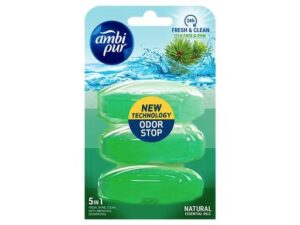 Toiletblok Tea Tree & Pine navulling doos 6 stuks van 3x55ml