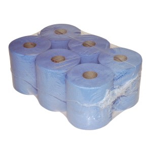 Poetspapier Midirol Blauw 1 lgs 20 cm, pak 6 x 300 meter