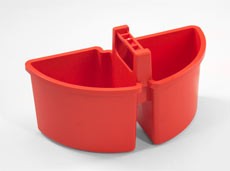 Emmer 4 liter (caddy, 2 x 2 liter) diverse kleuren - Afbeelding 2