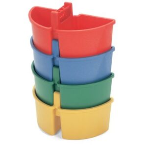 Emmer 4 liter (caddy, 2 x 2 liter) diverse kleuren