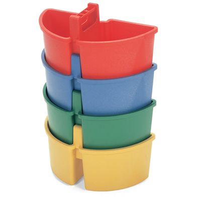 Emmer 4 liter (caddy, 2 x 2 liter) diverse kleuren