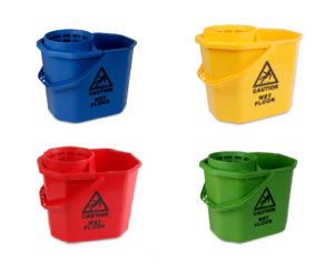 Spaanse emmer met korf 12 liter diverse kleuren