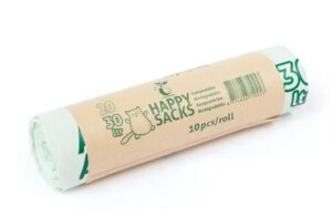 Afvalzak BIO 50 x 57 cm Wit/Groen T15 30L doos 40 x 10 st