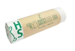 Afvalzak BIO 70 x 110 cm Wit/Groen T18  doos 15 x10 st