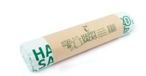 Afvalzak BIO 93,5 x 115 cm Wit/Groen T18 120L doos 15 x10 st