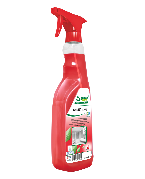 SANET spray sanitair onderhoudsreiniger 1 x 750 ml - Afbeelding 2