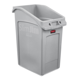 Afvalbak Slim Jim under-counter 87 L Container Grijs