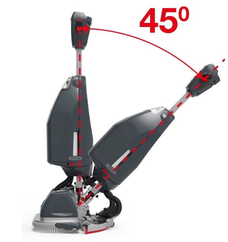Numatic compacte batterij schrobzuigmachine 244NX Graphite - Afbeelding 2