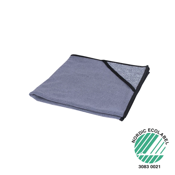 Microvezeldoek met scrubhoek Allure zwart 40 x 40 cm, 10 st